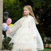 Carnival Party Clothes Girls Princess Cape Cute Girl Tulle Cloak New Elegant Dress Cape