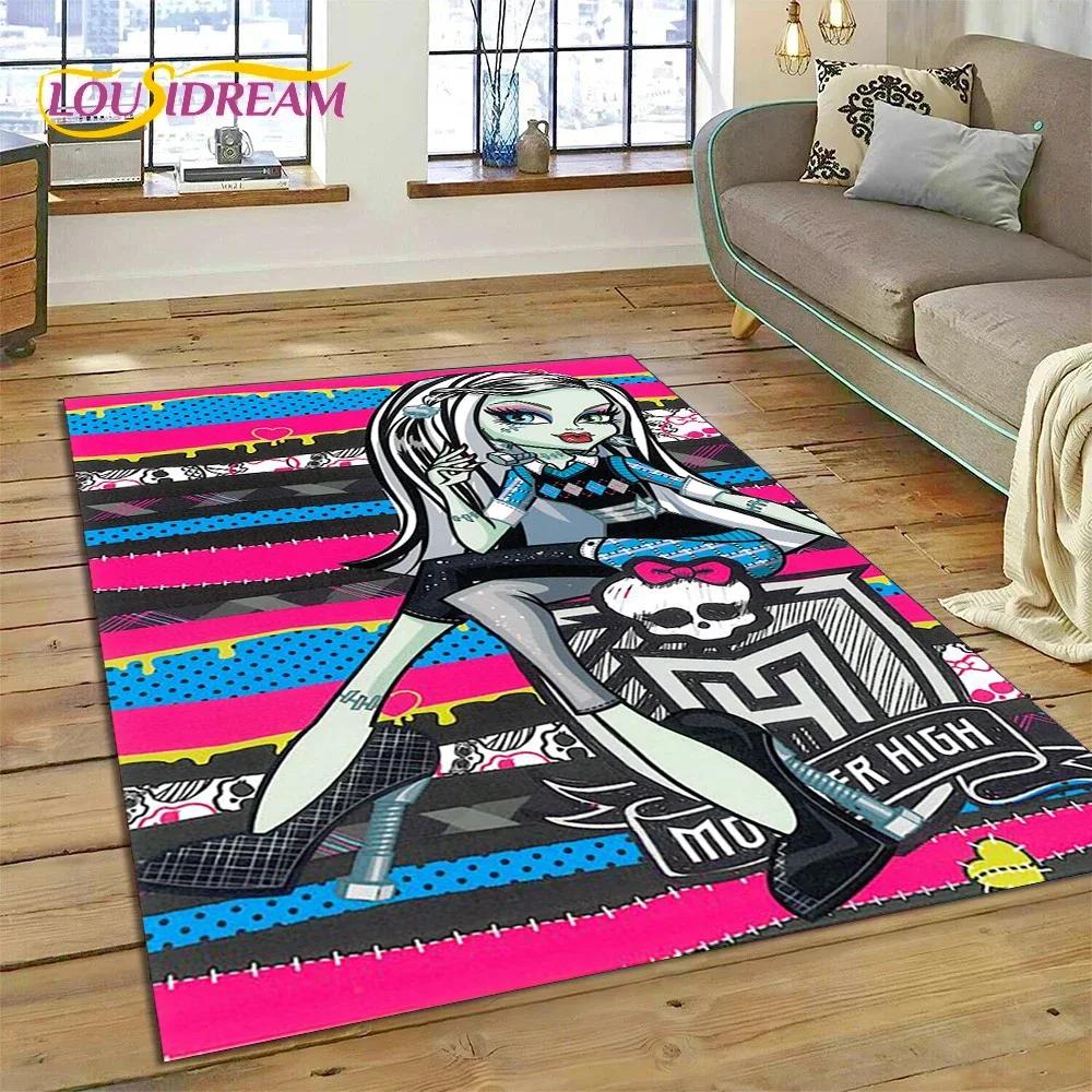 Мультяшный ковер-дорожка Monster High Draculaura Вампир для спальни, гостиной, дома, украшение для дивана, детский игровой большой декоративный коврик для пола