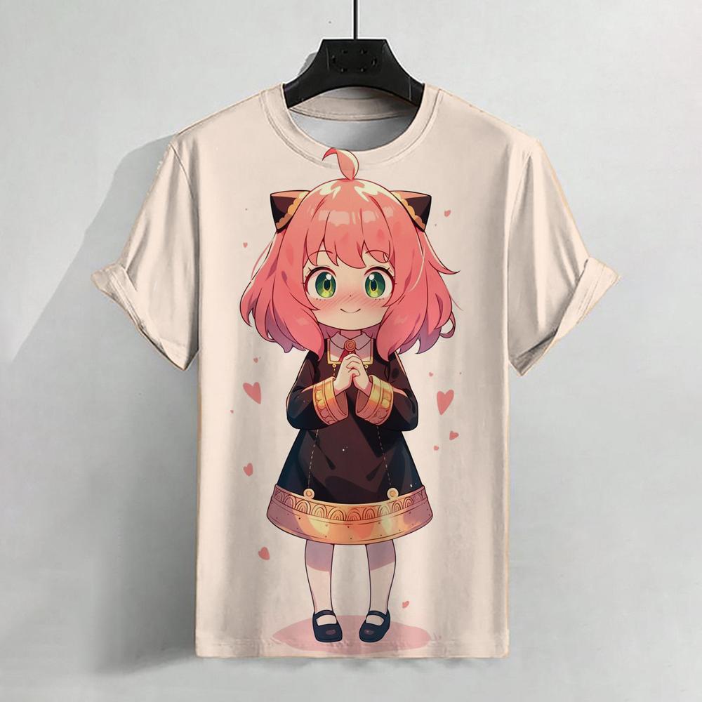 2024 модная горячая аниме 3D принтованная футболка модная женская повседневная для мальчиков и девочек универсальная круглая горловина взрослая женская футболка с короткими рукавами