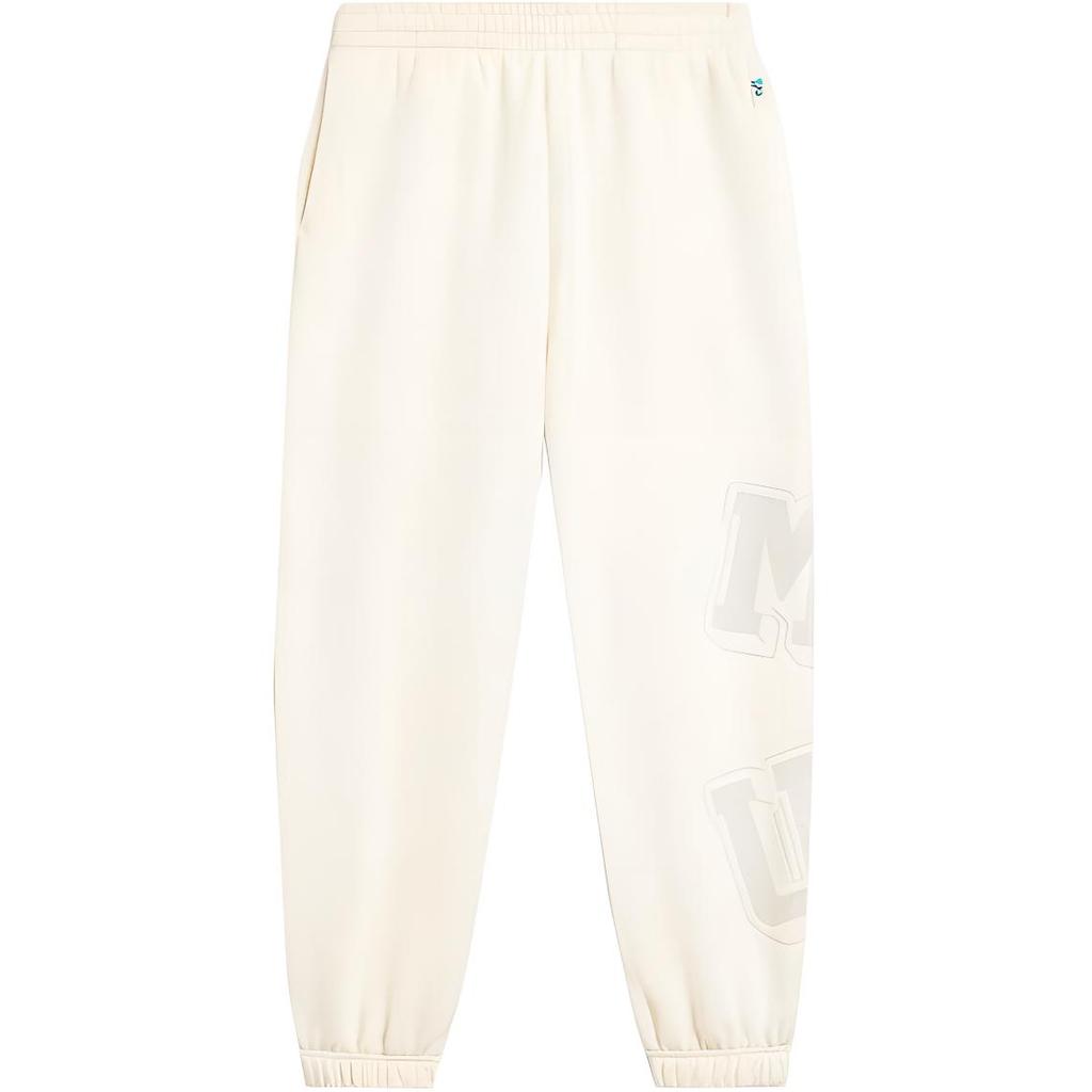 Li Ning Disney Collaboration Series Letter Mid Waist Cuffs Knit Sports Брюки женские брюки Off-White AKLT816-2