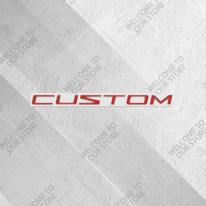 UHB24 3D Metal For Ford Transit Custom Camper Van Car Logo Badge Decor Rear Trunk Sticker Emblem Decoration Sticker Auto Accessories