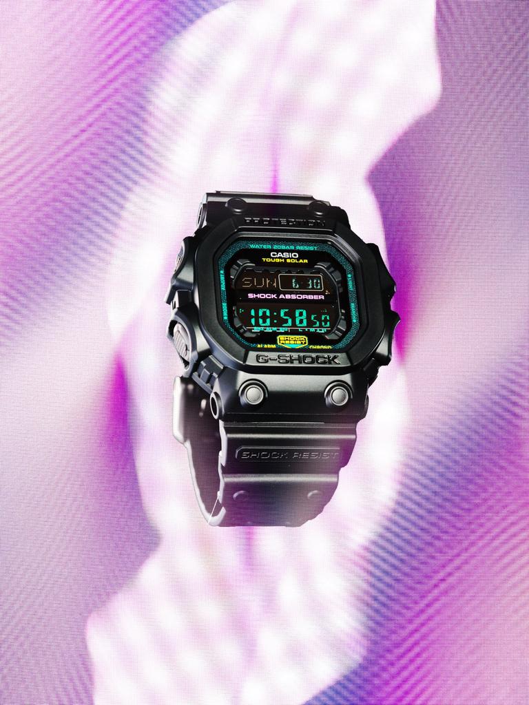 Часы Casio G-Shock, серия Multi Fluorescent color, GX-56MF-1JF, мужские, черно-флуоресцентные, оригинальный японский продукт