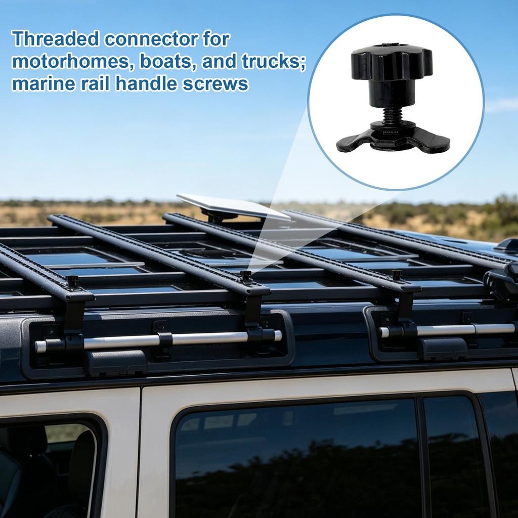 Track Stud Securing Bolts Hardware 4 Pieces Cargo Control L Track Studs Replacements Nut Fitting for Truck Bed Trailer Marine