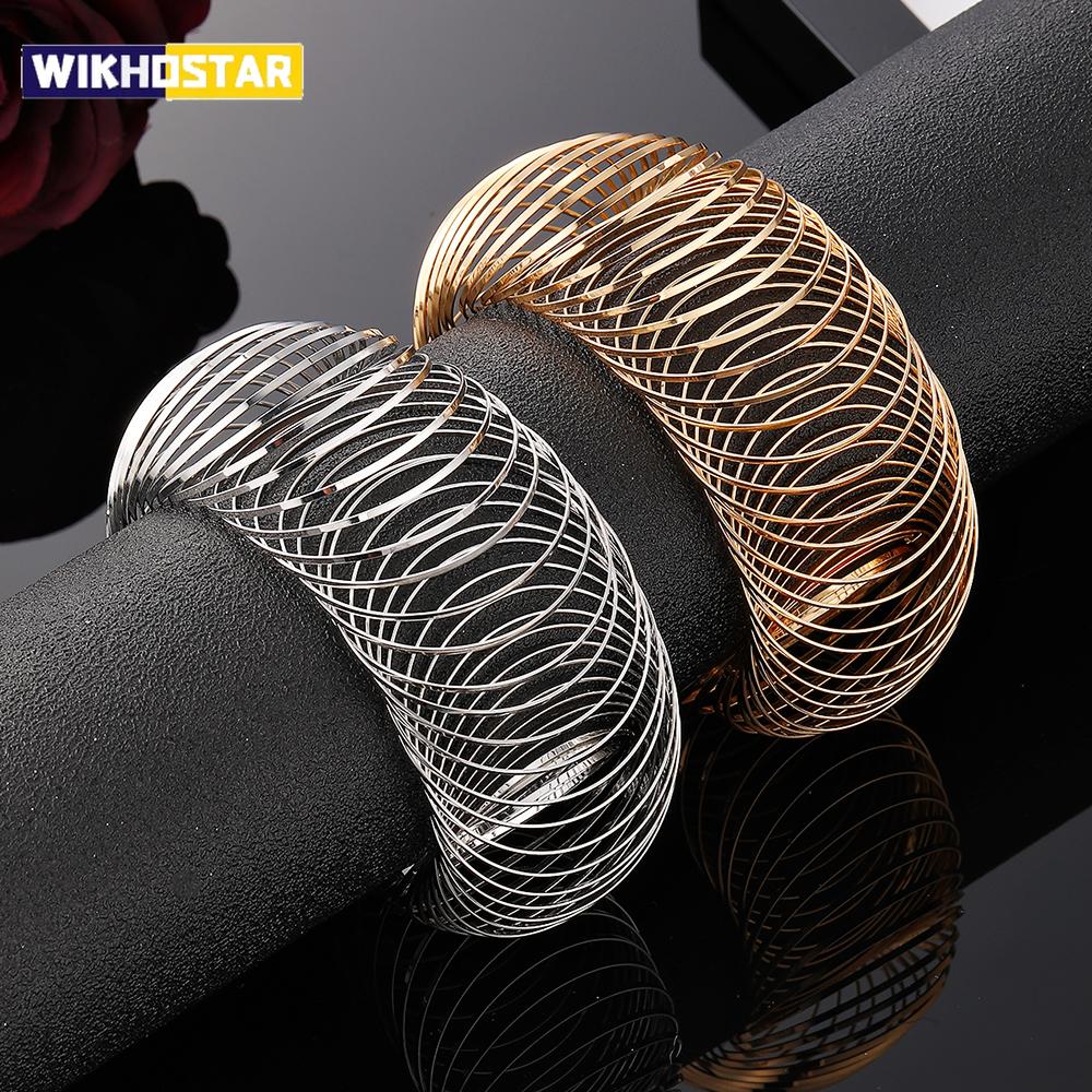 Decompression Spring Bracelet Flat Wire Retractable Bracelet Memory Wire Bracelet