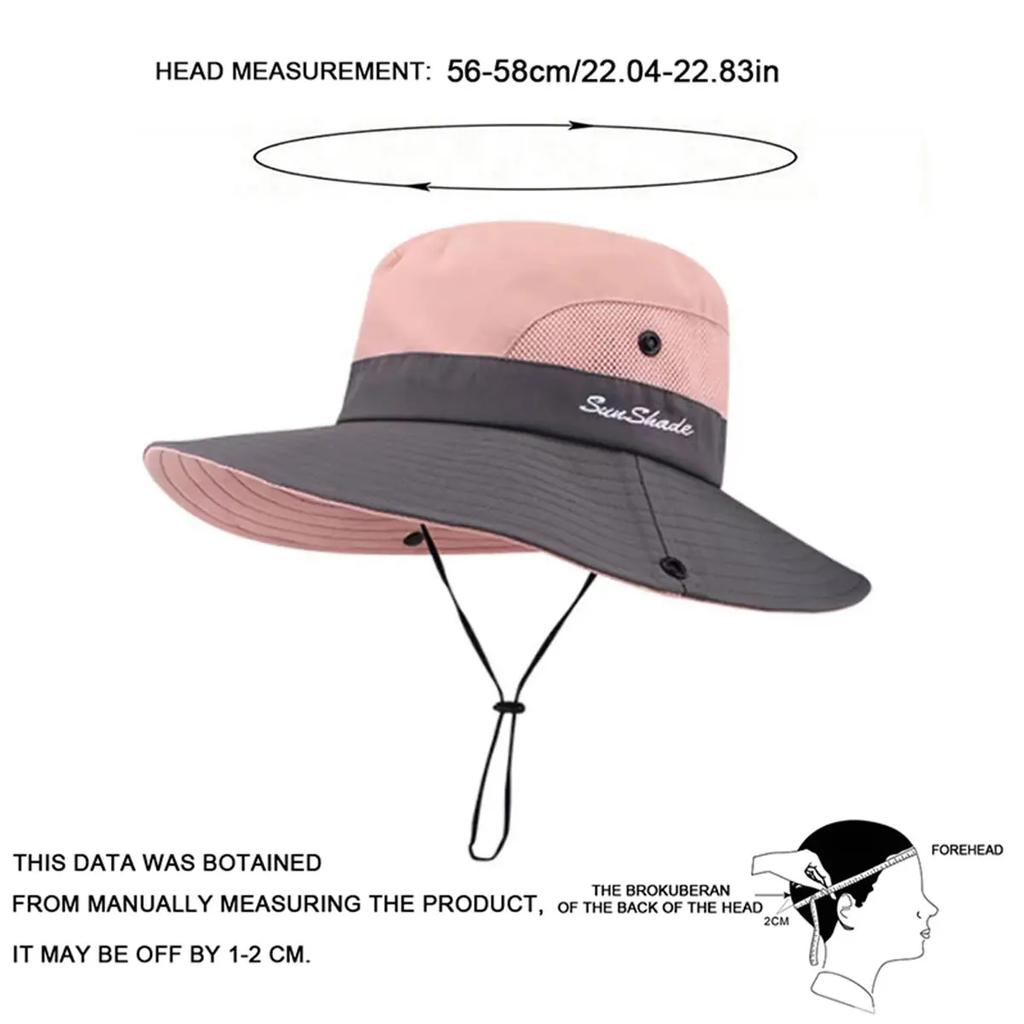 Fisherman Bucket Dry Quick Drying Fast Ponytail Leaking With Brim Large Women Caps Hats Fishermen Outdoor Casual Cap Sunscreen Hat
