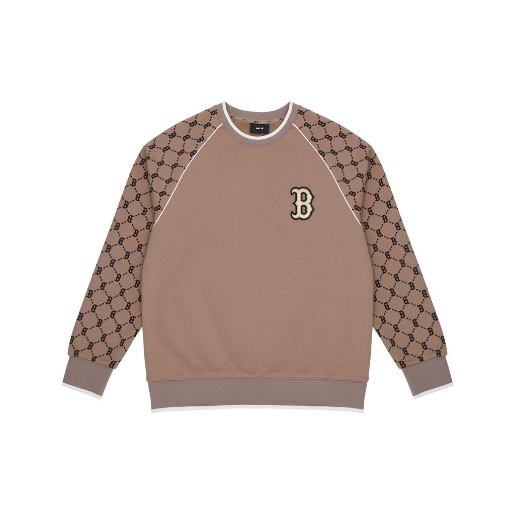 MLB Knitwear Unisex Dark Beige Crew Neck Moderate Other 3AMTM0814-43BGD