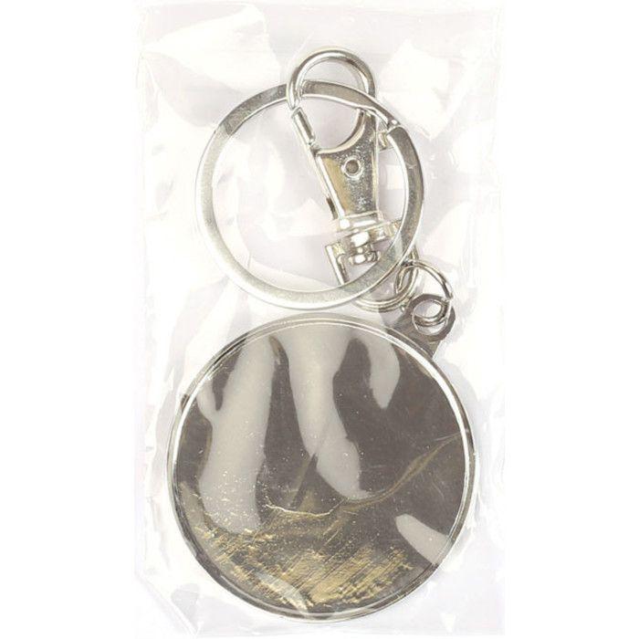 Porte-clé - DTM - 4 cm - Métal - Prêt à décorer - Mixte