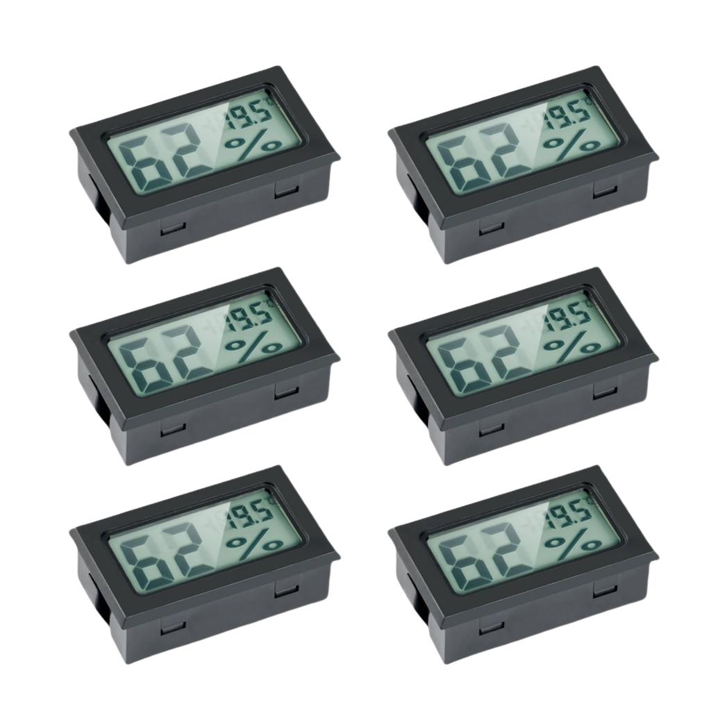 Мини цифровой гигрометр, термометр, ЖК-дисплей, измеритель температуры и влажности для хьюмидоров, теплиц, банок, гроутента, бокса, сада