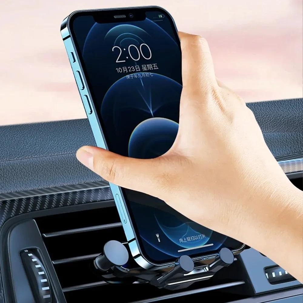 Car Stickers For Alfa Romeo Gravity Car Phone Holder Air Vent Cell Phone Holder GPS Stand For Alfa Romeo 159 Giulietta Stelvio 4