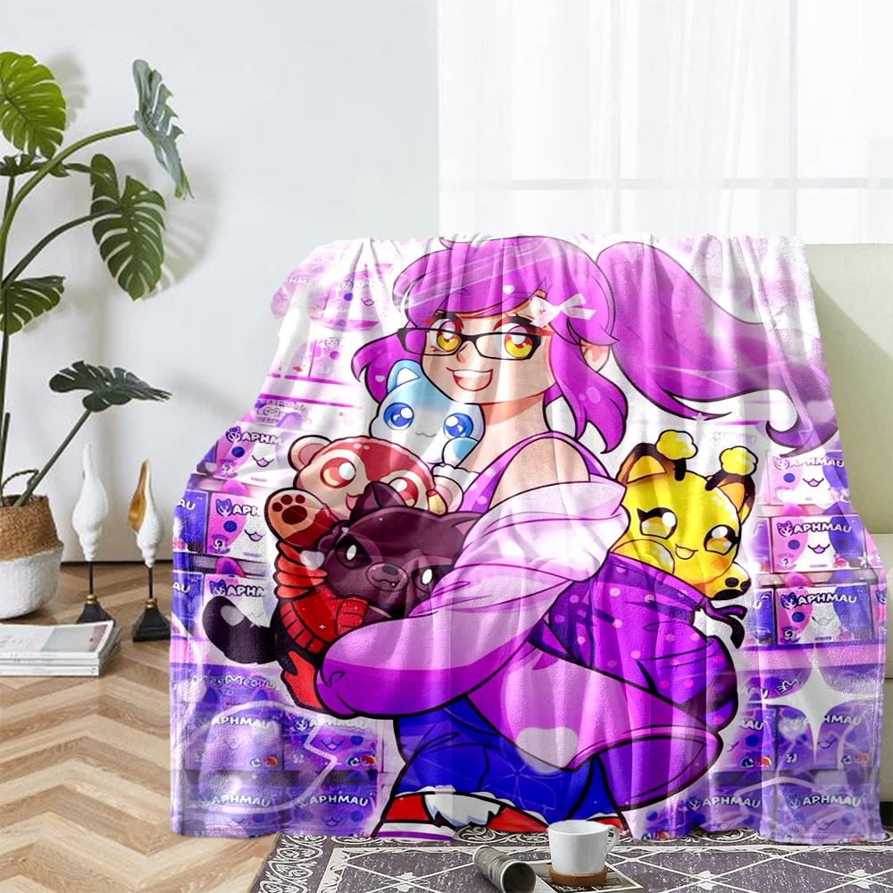 Aphmau Theme Printed Blanket - Perfect for Couch, Bed, Travel & Outdoor Use | Machine Washable, Cozy & Durable.