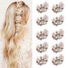 Clothing Decoration Flatback Garment Buckle Rhinestone Button Flower Buttons Pearl Hairpin
