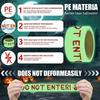 Хэллоуин Светящаяся в темноте Предупреждающая Лента Череп Кровь Печать Светящийся Предупреждающий Знак Опасности Для Вечеринки Дома с Привидениями Жуткий Декор