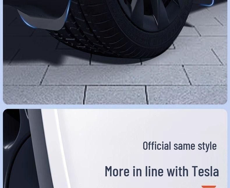 Model Y3 Mud Flaps: No-Punch Skins, Exterior Accessories for Model Y