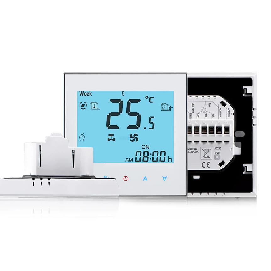 EC Fan 0-10V 2P/4P Valve RS85/WIFI Thermostat for Remote Adjustment Cool Heat Coil Newly Installed/Replacement Temperature Panel