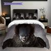 Clown Horror Set Bedding 1 Duvet Cover 2 Pillowcase Without Core Soft And Comfortable Christmas Birthday Gift Bedding Set Bedding