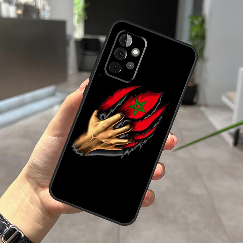 Morocco Flag Coat Of Arms Case For Samsung Galaxy A52 A32 A12 A56 A36 A54 A34 A14 A05 A16 A26 A13 A33 A53 A15 A35 A55