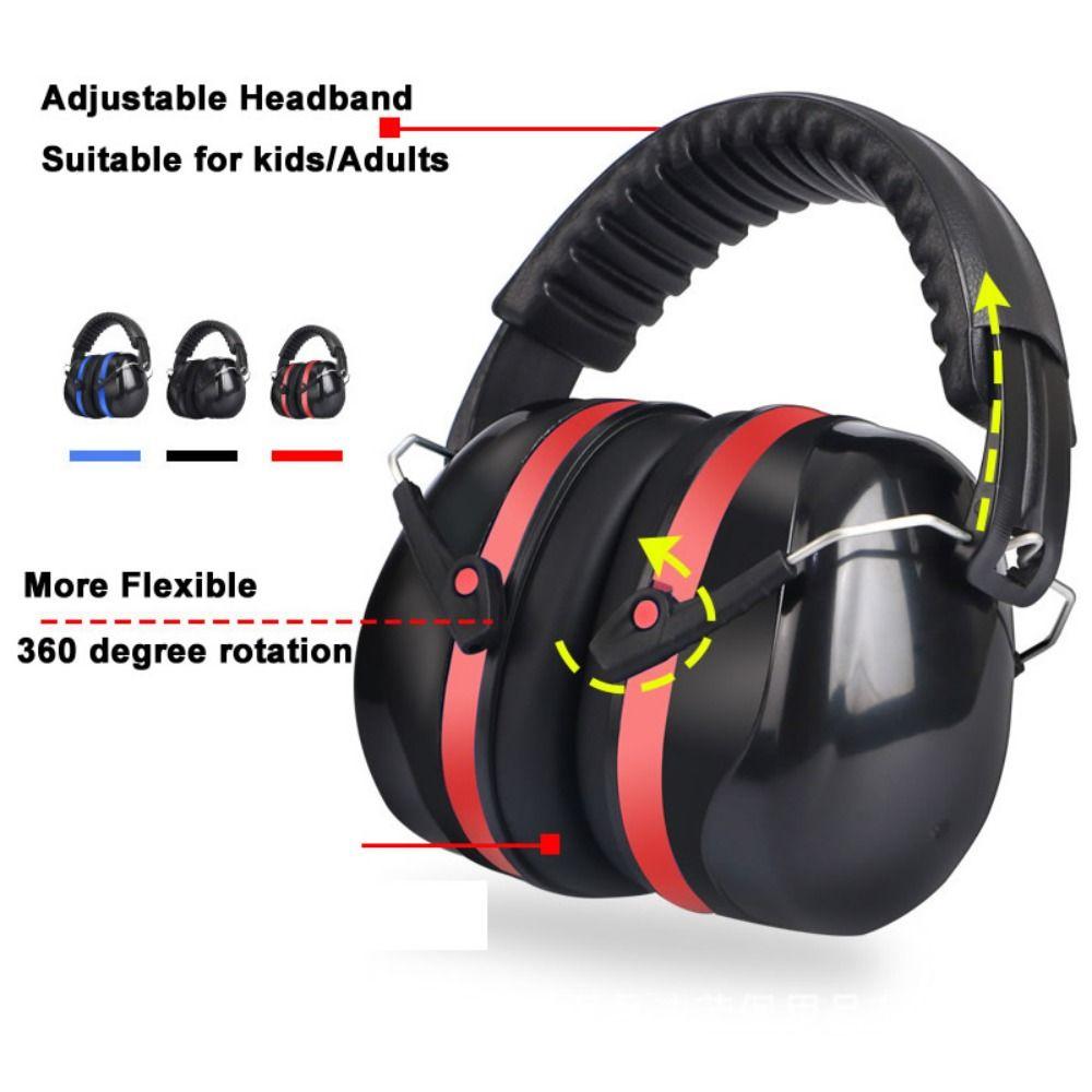 Hearing Protection Anti-Noise Head Earmuff SNR-35dB Ear Protector Ear Defenders Sleeping Study