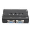 USB VGA KVM-переключатель 4 порта USB VGA KVM-переключатель-селектор для 4 ПК с общим 1 дисплеем 3 USB-устройствами Клавиатура Мышь Принтер