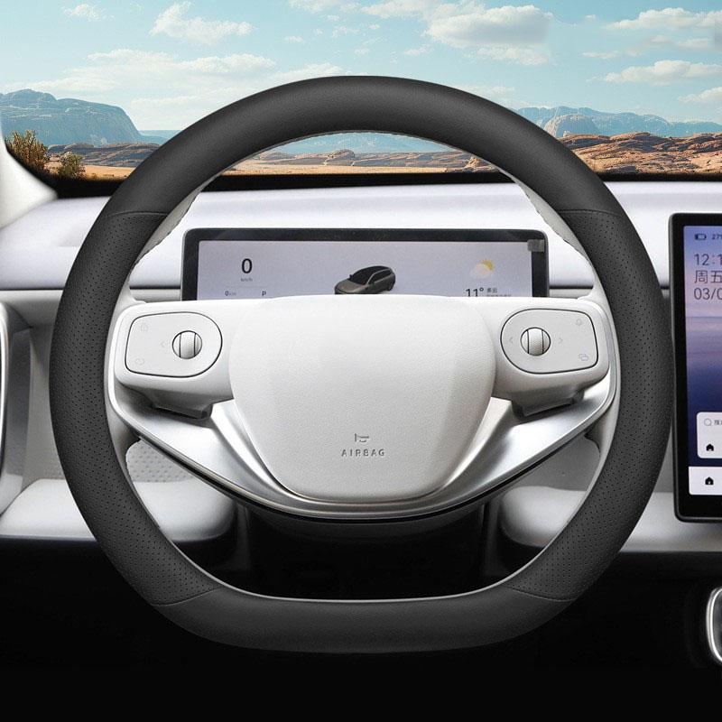 Для Leapmotor B10 2025 2026 Кожаная дышащая противоскользящая накладка на руль автомобиля Автоаксессуары для руля