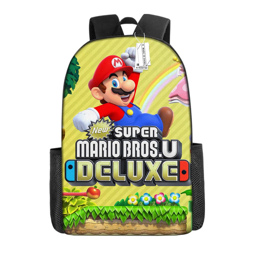 Super Mario School Bag Cartoon Anime Backpack Mario Backpack Super Mario School Bag