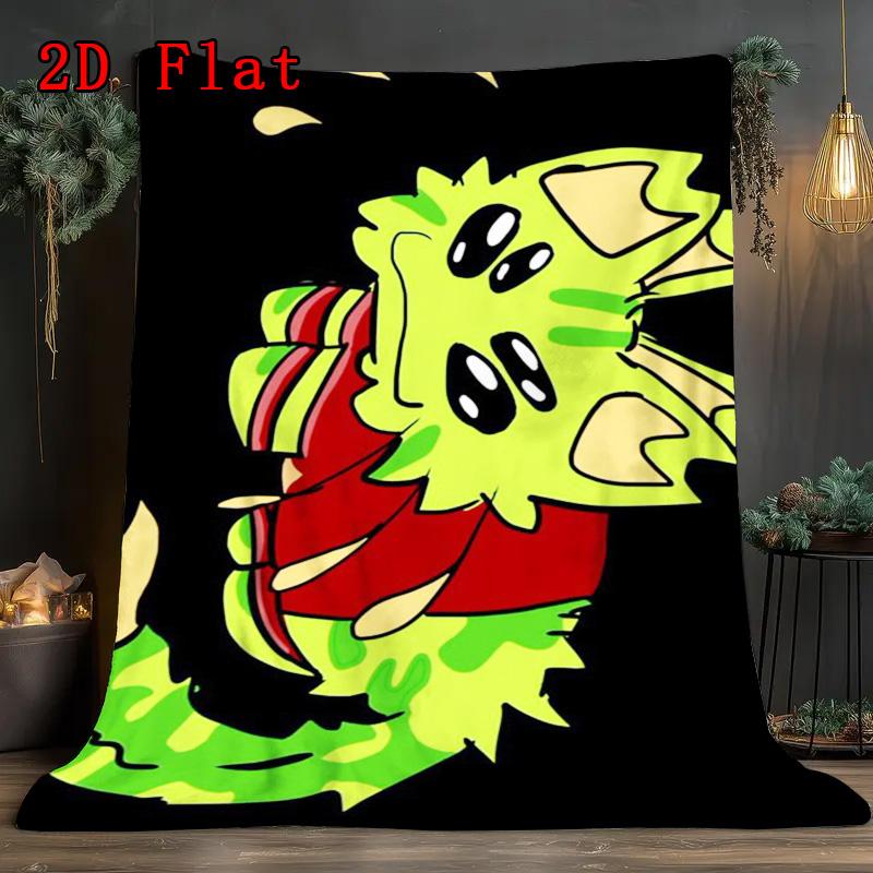 Gnarpy 2D Flat Pattern Flannel Blanket High quality All Seasons Warmth and Comfort Perfect for Christmas Gifts.NMT0928067