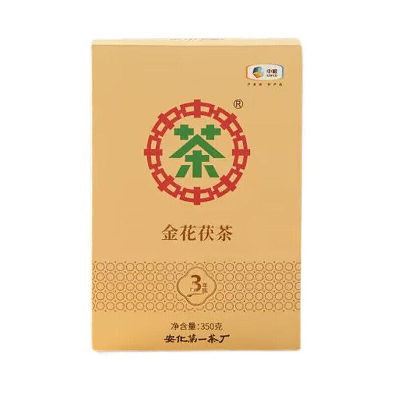 COFCO Anhua Темный черный чай Jinhua Fu Cha Tea Трехлетний чай Fu Brick 350г