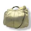 Used COACH 2-way handbag/shoulder bag Gathered Pleated 2-Way BagHandbag gold/Silver leather Women