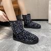 Женская обувь, сексуальные полувысокие женские зимние сапоги для стриптиза, до середины голени, со стразами, зима 2024, новинка, весна-осень, распродажа, Gyaru, горячая