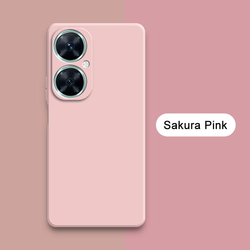 Square Liquid Silicone Back Cover for Huawei Nova 11 Pro Ultra 11i Soft Camera Protective Mobile Phone Case Nova11 Bags