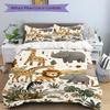 Safari Animal Adventure Print 3Pcs Bedding Setduvet Cover With 2 Bedropillowcase Home Birthday Gift