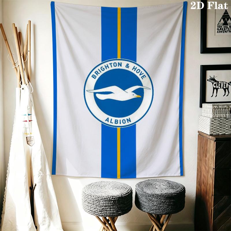 Brighton Wall Tapestry Aesthetic Wall Hanging Printed Fabric Blanket Decorative Tapestries for Bedroom Living Room Home Decor