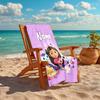 Personalized customized proof beach towel with Gabby's Dollhouse  pattern - soft, absorbent, quick-drying, perfect swimming, camping&bathing
