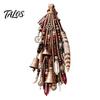 Decorative Tassel Hanging Pendants Witch Door Bell Decoration, Boho Sun Catchers, Retro Wind Chime, Pentagram Star Moon Mysterious Wall Decorations