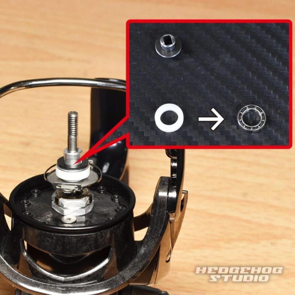 Daiwa Комплект вала шпули и фрикциона 1BB Премиум [HEDGEHOG STUDIO] Дополнение [Подшипники SHG]