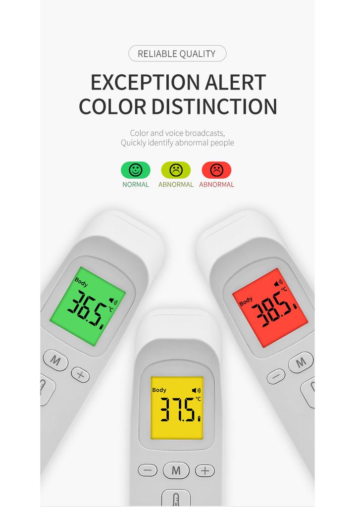 Medical Forehead Thermometer Digital Thermometers Uses Non-contact Instant Display Electronic Thermometer