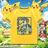 Cartoon Pokémon Kawaii Fashion T-Shirt 2026 New Street Wear, Casual Summer Crew Neck Tees Suitable For Boys Girls Aged 3-14