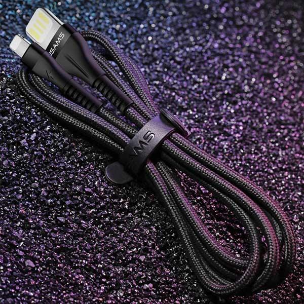 Kabel Lightning USAMS U33 1,2m Szybkie ładowanie Niebieski