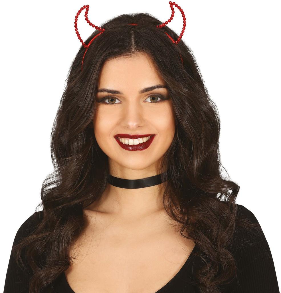 Devil Horns Headband Red Sequins Bachelorette Party