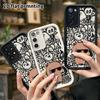 Phone Case: 2D Flat Samsung Galaxy A34 A35 M05 M06 S20 S22 S21 FE Plus 5G Protective Case, Wearing Black Sunglasses, Christmas and Halloween Gifts