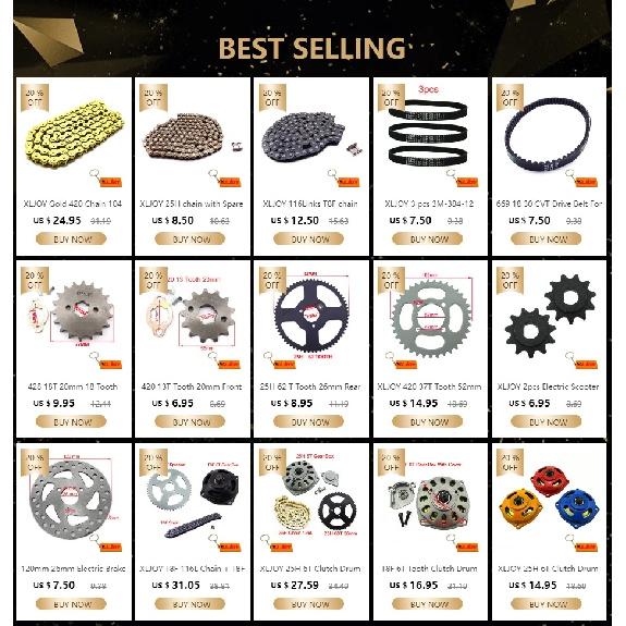 420 Chain 41T Teeth 76mm Aluminum Billet Rear Sprocket For 50 70 90 110 150 150 160 190 cc Pit Dirt Bike WPB Orion M2R DHZ SSR