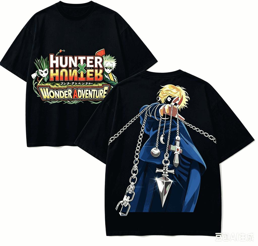 Hunter x Hunter Anime Lover T-shirt Harajuku Cotton New Model High Street Retro Oversized Unise
