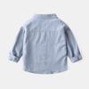 Children's Long-Sleeved Shirts, Spring and Autum Boys' Stand-Up Collar Pure Color Shirts, Baby Boys' Casual Cotton Tops, Kidsren's Clothing