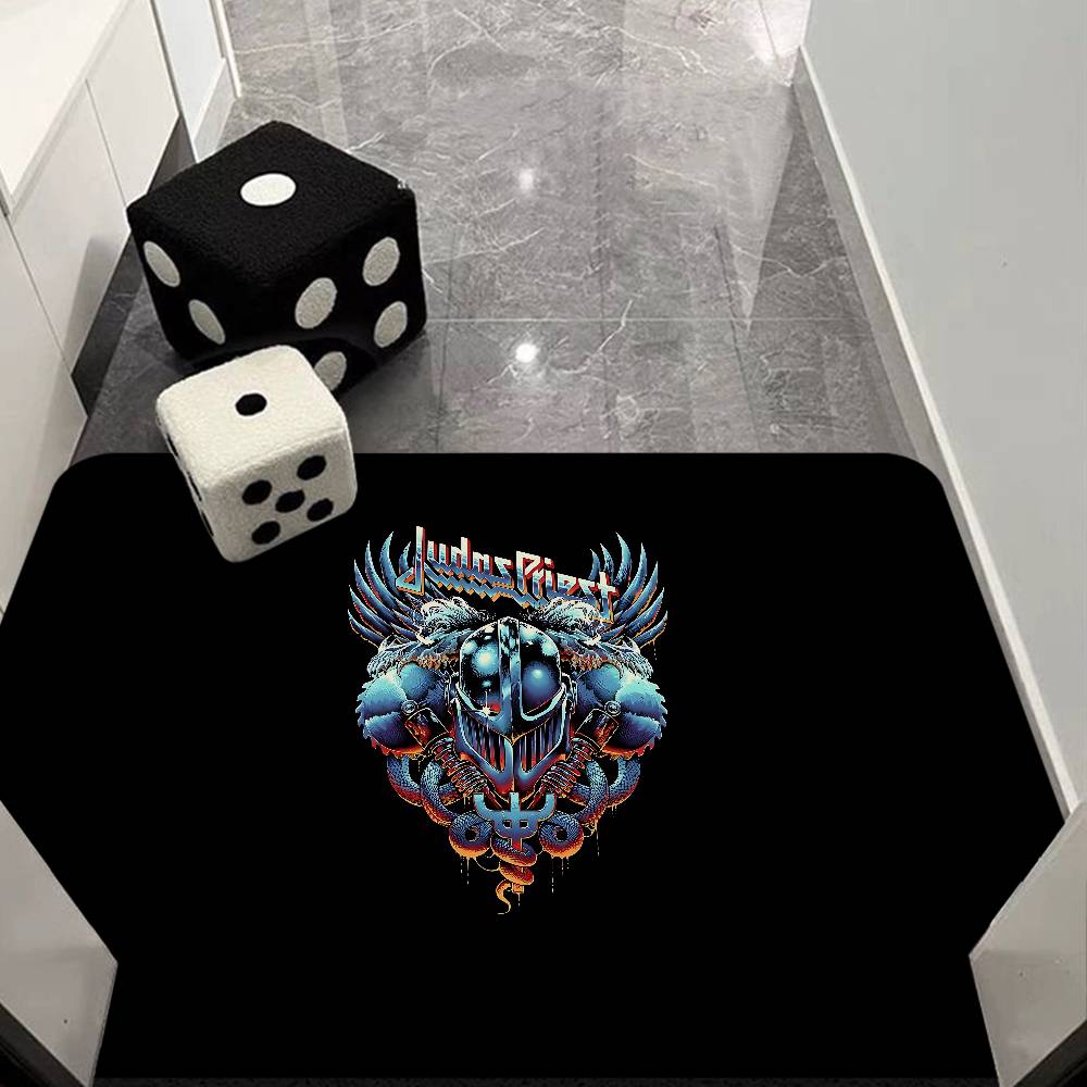 Band J-judas Priest Room Mats Anti-slip Absorb Water Long Strip Cushion Bedroon Mat Household Carpets