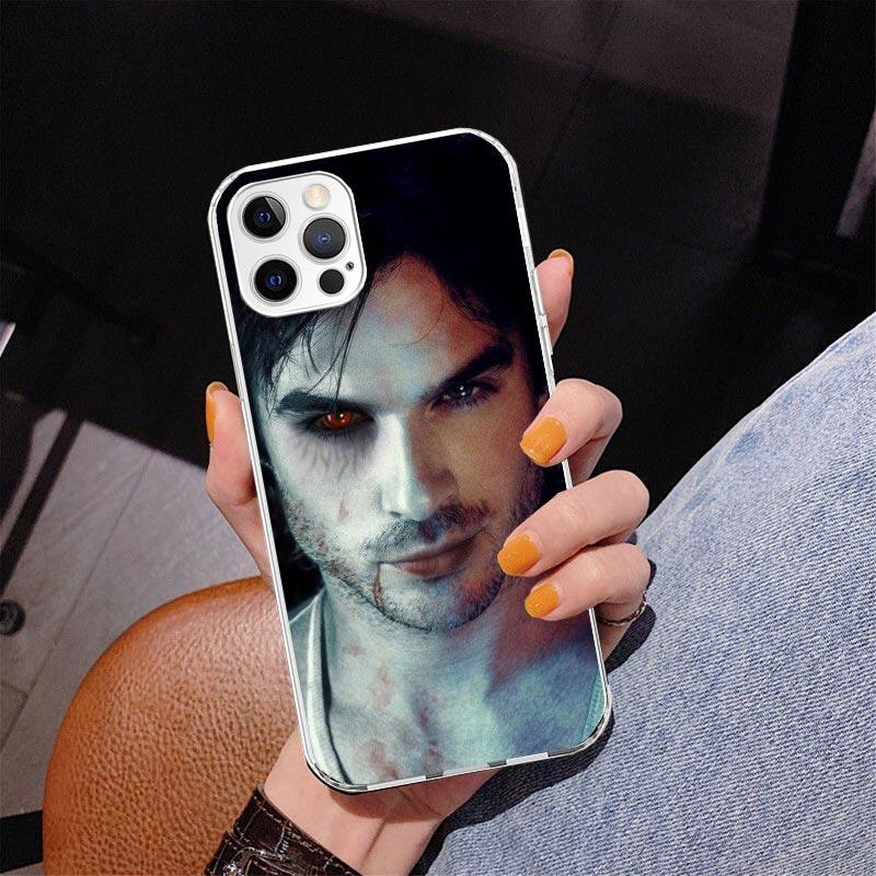 The Vampire Diaries Salvatore Phone Case For iPhone 17 Air 16 Pro Max 16E 15 + 14 Plus 11 12 13 Mini 7 8 SE Gift Print Cover Fun