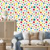 Colorful Dots Wallpaper in Watercolor Style for Living Room and Bedroom 50x1000