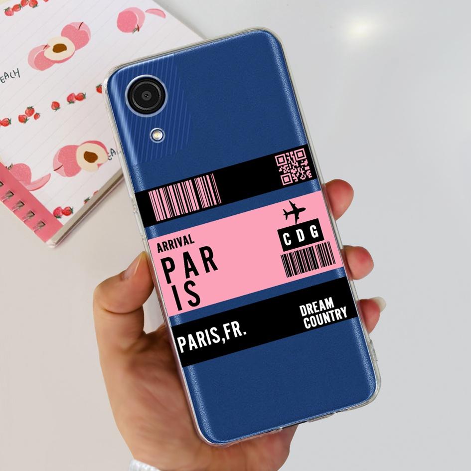 For Cover Samsung Galaxy A03 Core Phone Case Stylish Flower Butterfly Soft Silicone Clear Cover For Samsung A03 Core A032F Coque