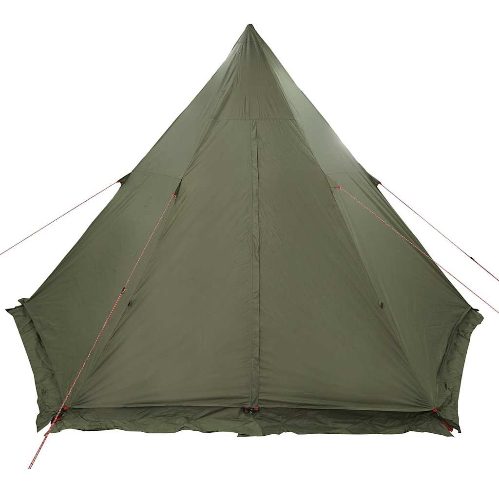 Tipi Family Tent for 6 People Olive Green Waterproof