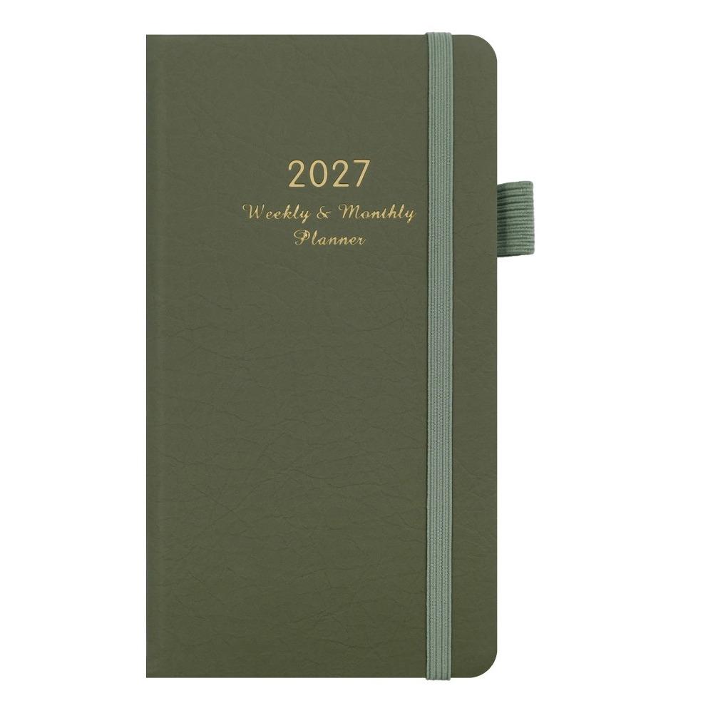 A6 2027 Schedule Planner Notepad Lightweight Office Work Planner To-do List Notebook Yearly Record