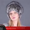 Korean Style Women's Knitted Wool Hats - Faux Fox Fur, Warm Rabbit Fur for Autumn/Winter Fashion