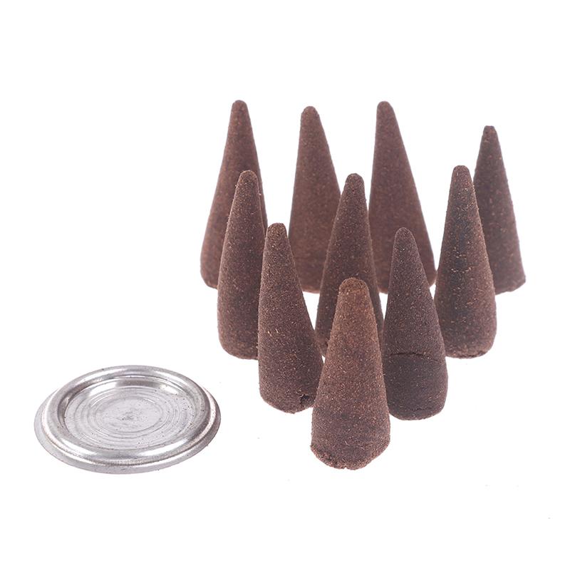 10 шт./компл., белый шалфей, чистые благовония, конусы, дымный очищающий очищающий аромат